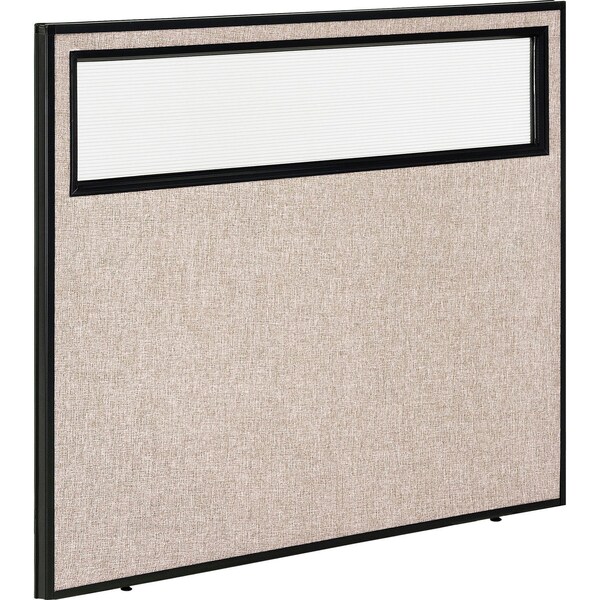 Global Industrial Office Partition Panel With Partial Window, 48-1/4W x 42H, Tan 694755WTN - main
